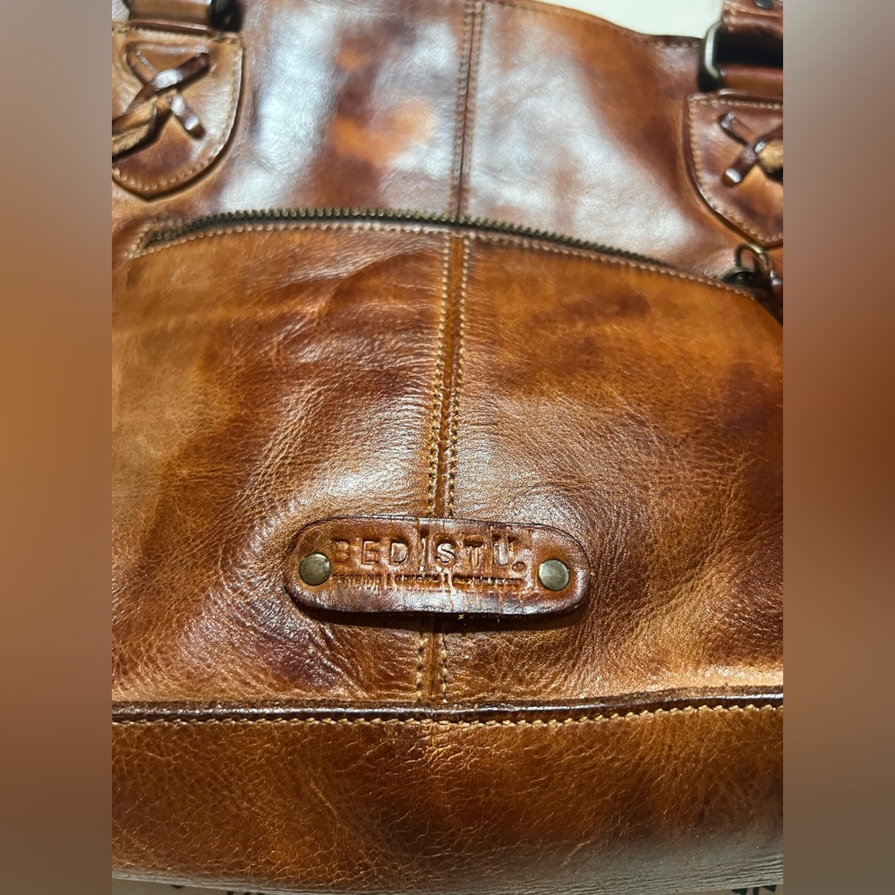 Bed Stu Brown Leather Crossbody Bag - Picture 12 of 13